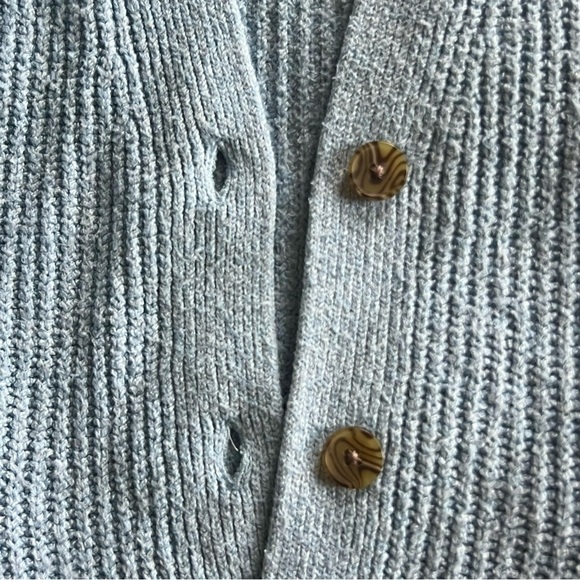 Baby Blue Nine West Oversized Cardigan - Picture 5 of 5